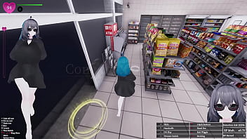 Secret flasher manaka quests in store voyeur game