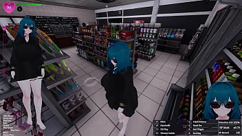 Secret flasher manaka quests in store voyeur game