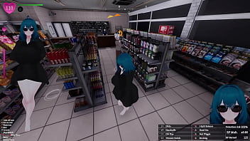 Secret flasher manaka quests in store voyeur game