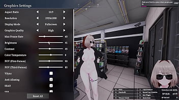 Secret flasher manaka quests in store voyeur game