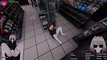 Secret flasher manaka quests in store voyeur game