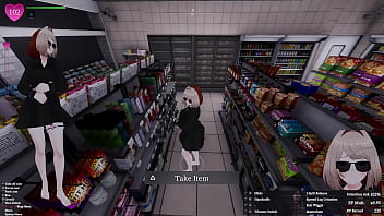 Secret flasher manaka quests in store voyeur game