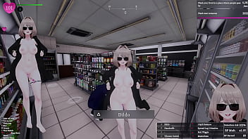 Secret flasher manaka quests in store voyeur game
