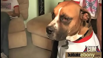 Bukkake Ebony Babe Group Fucking 23 thumbnail