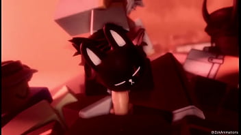 Bunny mask girl sucks dick