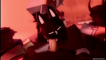 Bunny mask girl sucks dick