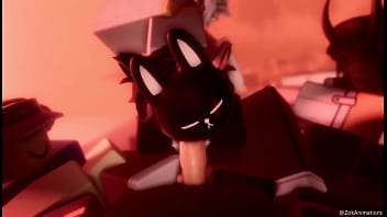 Bunny mask girl sucks dick