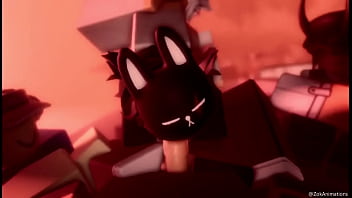 Bunny mask girl sucks dick