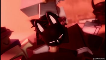 Bunny mask girl sucks dick