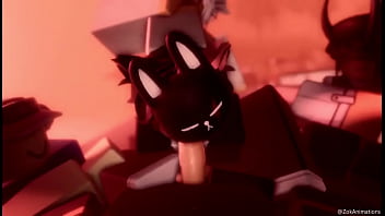 Bunny mask girl sucks dick