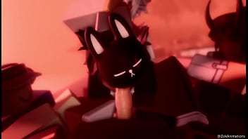 Bunny mask girl sucks dick