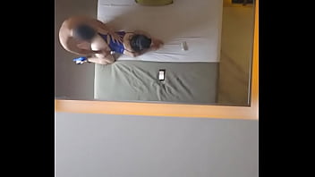 Azulito en el azulito con tacones azulitos