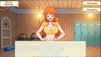 Lusty buccaneers parody hentai game ep 3 first paid blowjob for nami