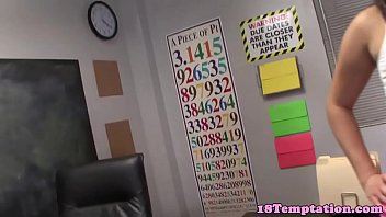 Petite 18yo sucks wanks dick