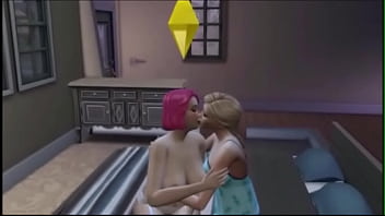 Blonde teen licks mature redheads feet & ass