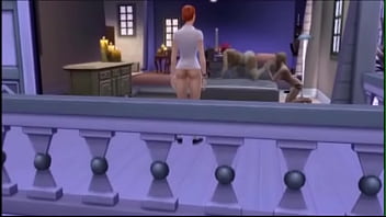 Blonde teen licks mature redheads feet & ass