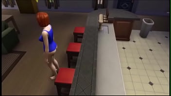 Blonde teen licks mature redheads feet & ass