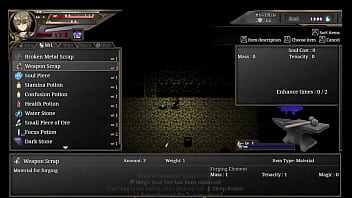 Roguelite game cursed blacksmith by ason cowgirl dungeon crawler alpha version trial