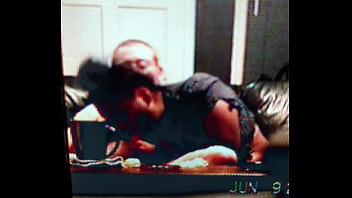 Sweet brown sugar sucking a big white cock