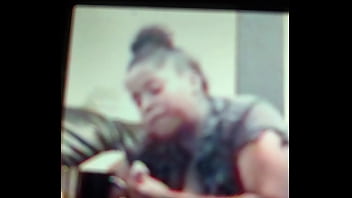 Sweet brown sugar sucking a big white cock