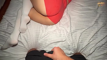 Filling my redhead stepsister's tight pussy with creampie