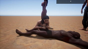 Me corro muchas veces en sus pechos y coño la dejo bien mojada y bañada en semen