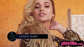 Petite canadian blonde hottie strips out of her lingerie outdoors to reveal bare body