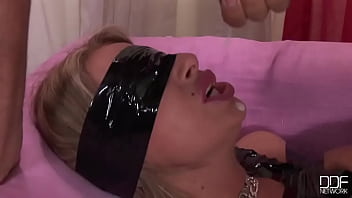 Big titty blonde francesca felucci is blindfolded bound and pussy fucked gp1363