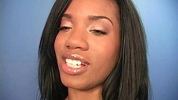 Sexy ebony enjoying gloryhole 9