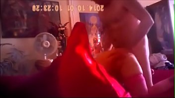 Cute blonde chick gets fucked doggy style by scrawny dude on webcam