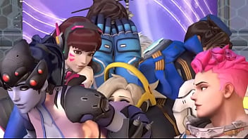 Overwatch tracer widow maker facesit mercy