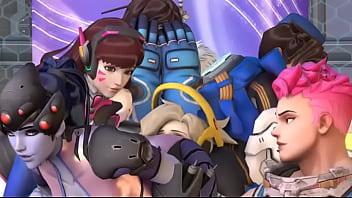 Overwatch tracer widow maker facesit mercy