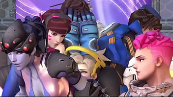 Overwatch tracer widow maker facesit mercy