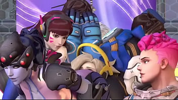 Overwatch tracer widow maker facesit mercy