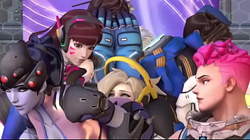 Overwatch tracer widow maker facesit mercy