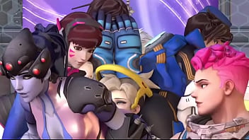 Overwatch tracer widow maker facesit mercy