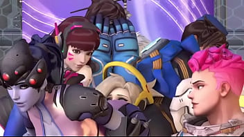 Overwatch tracer widow maker facesit mercy