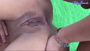 Two cocks to please a spanish girl with her asshole open