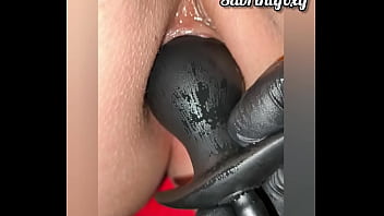 Masturbacion anal extrema con dildo inflable mira mi orgasmo anal limite anal excedido destruccion de culo de colombiana parte final