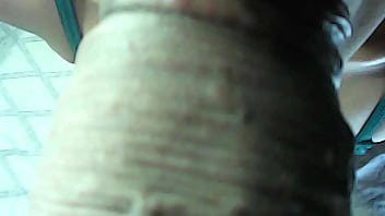 Compiled sexy brunette sucking a friend's cock while he dresses as a girl