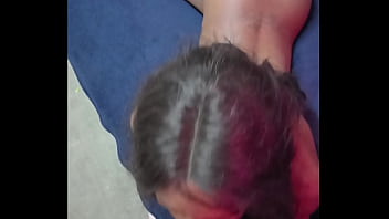 Hot petite black blowjob queen sucks old grandpa daddy's thick cock and gets tucked doggystyle