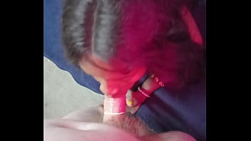 Hot petite black blowjob queen sucks old grandpa daddy's thick cock and gets tucked doggystyle