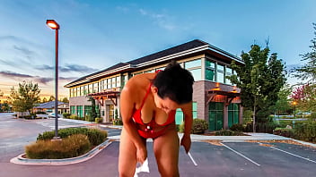 Stripping and masturbating in the parking with agarabas and olpr