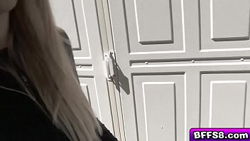 Joselines teen pussy is open as her neighbors huge dildo