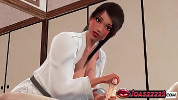 Jamila in tatami room animation sensational cock glans stimulation teasing titjob for huge cock deepthroat mouth fuck cum a lot of sperm in honey select 2