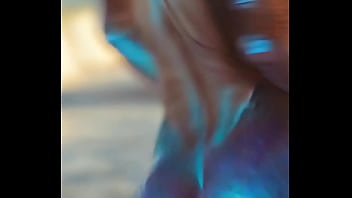 Sexy mermaid with perfect ass learns how to use her legs with edm ai generated