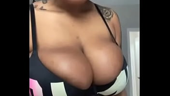 Black slut flashing camera insta model