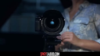 Submissive milf photographer fucks with her big cock client