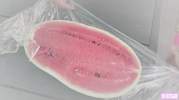 Juicy watermelon crush under my feet Juicy watermelon crush under my feet