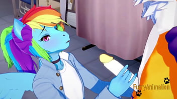 Digimon My Little Pony Yaoi Renamon And Rainbow Dash thumbnail